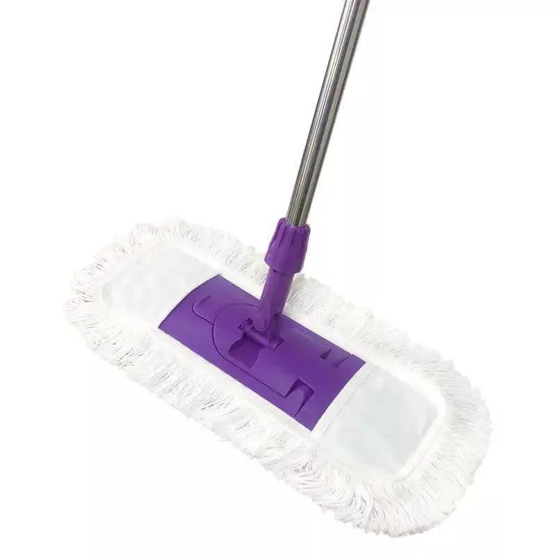 Baumwoll -Flachmop mit Teleskopgriff